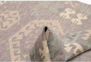 Tappeto Kilim Stilizzato Grigio Beige 126x170 Cm
