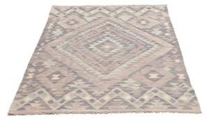 Tappeto Kilim Geometrico Grigio Beige 105x152 Cm