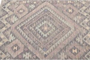 Tappeto Kilim Geometrico Grigio Beige 105x152 Cm