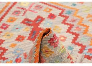 Tappeto Kilim Geometrico Grigio Chiaro Multicolore 98x159 Cm