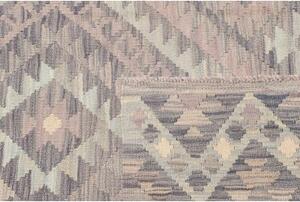 Tappeto Kilim Geometrico Grigio Beige 105x152 Cm