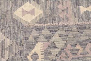 Tappeto Kilim Geometrico Grigio Beige 105x152 Cm