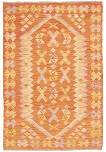 Tappeto Kilim Geometrico Arancione Giallo 100x149 Cm