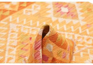 Tappeto Kilim Geometrico Arancione Giallo 102x146 Cm