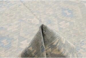 Tappeto Kilim Geometrico Azzurro Grigio 206x296 Cm