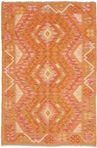 Tappeto Kilim Geometrico Arancione Rosa 101x153 Cm