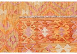 Tappeto Kilim Geometrico Arancione Giallo 102x149 Cm