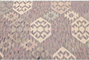 Tappeto Kilim Geometrico Grigio Malva 134x175 Cm