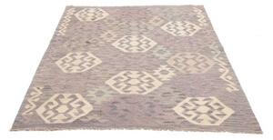 Tappeto Kilim Geometrico Grigio Malva 134x175 Cm