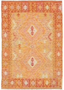 Tappeto Kilim Geometrico Arancione Giallo 102x149 Cm