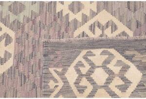 Tappeto Kilim Geometrico Grigio Malva 134x175 Cm