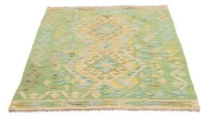 Tappeto Kilim Stilizzato Verde Beige 100x144 Cm