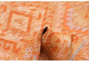 Tappeto Kilim Geometrico Arancione Beige 101x148 Cm