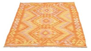 Tappeto Kilim Geometrico Arancione Giallo 99x147 Cm