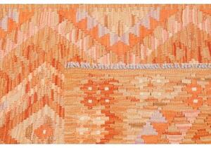 Tappeto Kilim Geometrico Arancione Beige 101x148 Cm