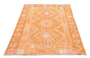 Tappeto Kilim Geometrico Arancione Rosa 104x150 Cm