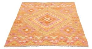 Tappeto Kilim Geometrico Arancione Rosa 103x145 Cm