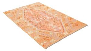 Tappeto Kilim Stilizzato Arancione Beige 98x152 Cm
