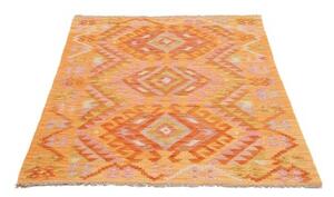 Tappeto Kilim Geometrico Arancione Rosa 101x152 Cm