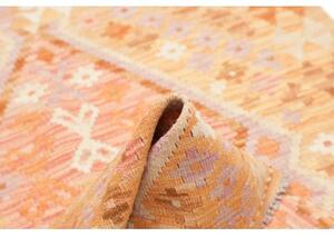 Tappeto Kilim Stilizzato Arancione Beige 98x152 Cm