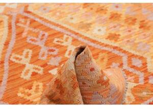 Tappeto Kilim Stilizzato Arancione Beige 104x150 Cm