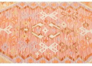 Tappeto Kilim Stilizzato Arancione Beige 98x152 Cm