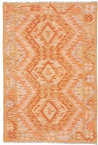 Tappeto Kilim Geometrico Arancione Beige 101x148 Cm