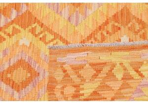 Tappeto Kilim Geometrico Arancione Giallo 99x147 Cm