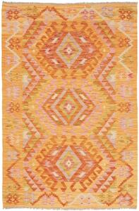 Tappeto Kilim Geometrico Arancione Rosa 101x152 Cm