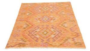 Tappeto Kilim Geometrico Arancione Rosa 102x151 Cm