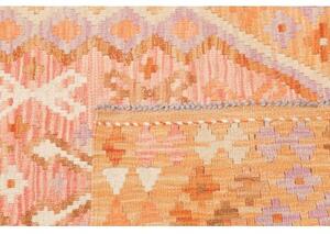 Tappeto Kilim Stilizzato Arancione Beige 98x152 Cm