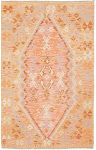 Tappeto Kilim Stilizzato Arancione Beige 98x152 Cm