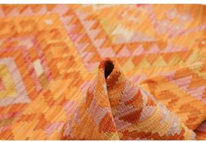 Tappeto Kilim Geometrico Arancione Rosa 101x152 Cm