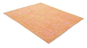 Tappeto Kilim Geometrico Arancione Rosa 153x188 Cm