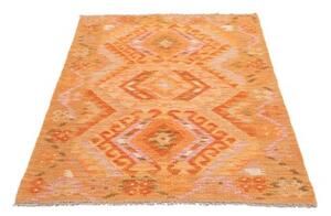 Tappeto Kilim Geometrico Arancione Rosa 101x150 Cm