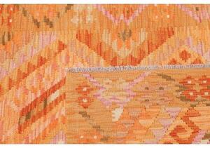 Tappeto Kilim Geometrico Arancione Rosa 101x150 Cm