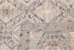 Tappeto Kilim Geometrico Grigio Azzurro 178x220 Cm