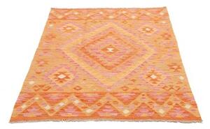 Tappeto Kilim Geometrico Arancione Rosa 102x144 Cm