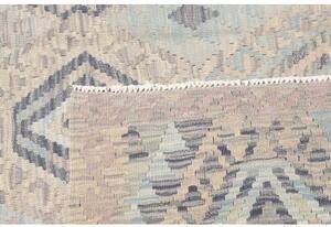 Tappeto Kilim Geometrico Grigio Beige 180x220 Cm