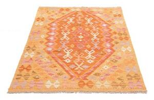 Tappeto Kilim Stilizzato Arancione Beige 98x146 Cm