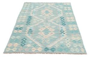 Tappeto Kilim Geometrico Azzurro Beige 100x153 Cm