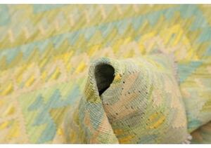 Tappeto Kilim Geometrico Verde Salvia Azzurro 97x147 Cm
