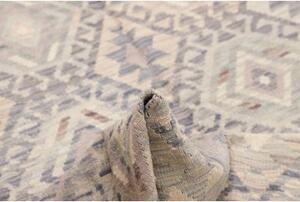 Tappeto Kilim Geometrico Grigio Azzurro 178x220 Cm