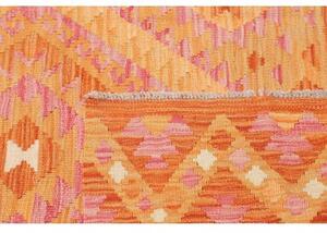 Tappeto Kilim Geometrico Arancione Rosa 102x144 Cm