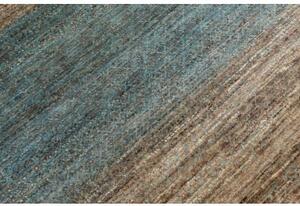 Tappeto Cromopura Geometrico Marrone Azzurro 202x309 Cm
