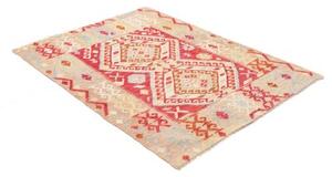 Tappeto Kilim Geometrico Rosso Beige 123x169 Cm
