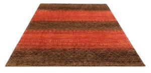 Tappeto Cromopura Geometrico Marrone Scuro Rosso 199x237 Cm