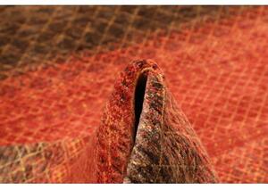 Tappeto Cromopura Geometrico Marrone Scuro Rosso 199x237 Cm