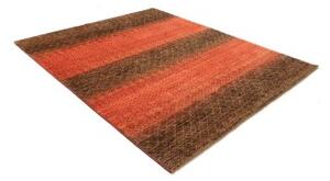 Tappeto Cromopura Geometrico Marrone Scuro Rosso 199x237 Cm