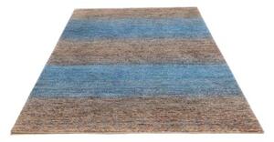 Tappeto Cromopura Geometrico Blu Marrone 155x213 Cm